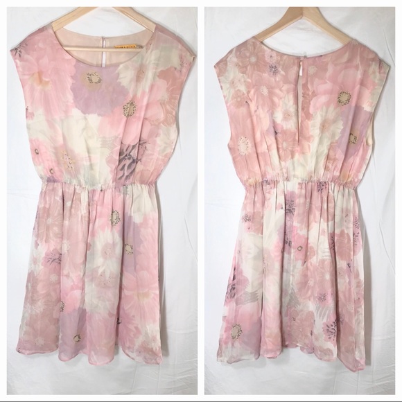 Alice + Olivia Lou silk floral blouson dress - Picture 4 of 9